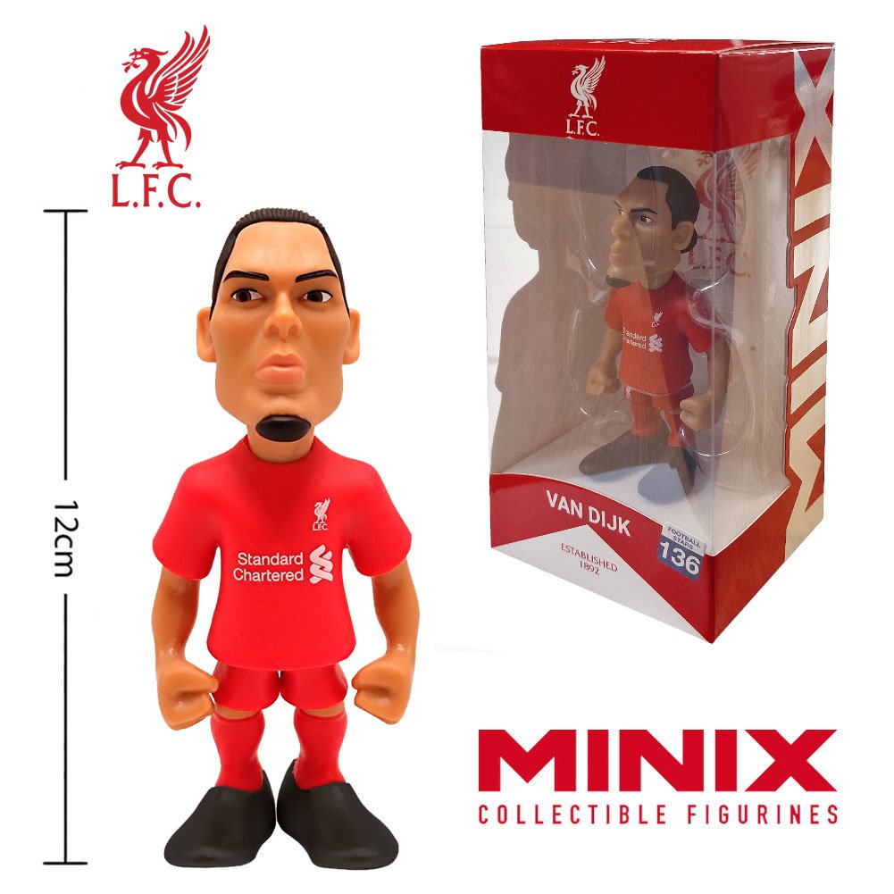 TM-02182-Liverpool-FC-MINIX-Figure-12cm-Van-Dijk Official Liverpool FC MINIX Figure 12cm Van Dijk