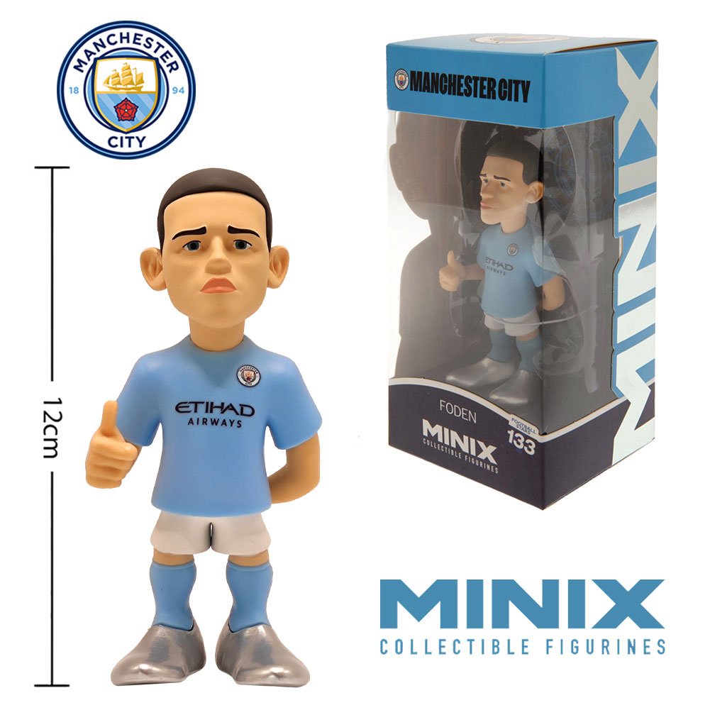 TM-02184-Manchester-City-FC-MINIX-Figure-12cm-Foden Official Manchester City FC MINIX Figure 12cm Foden