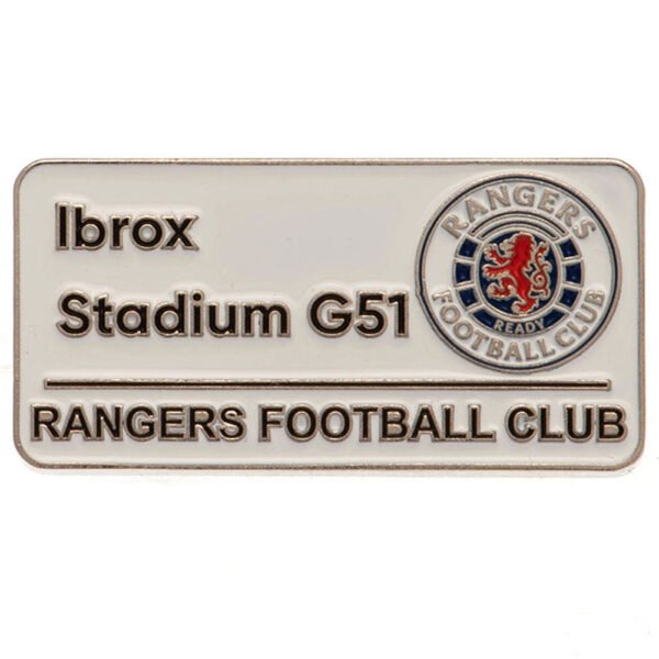 TM-02288-Rangers-FC-Badge-SS Official Rangers FC Street Sign Badge