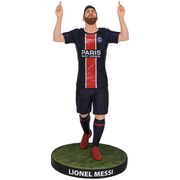 Official SoccerStarz Paris Saint Germain FC Football's Finest Lionel Messi Premium 60cm Statue