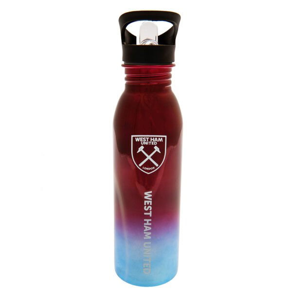 TM-02326-West-Ham-United-FC-UV-Metallic-Drinks-Bottle Official West Ham United FC UV Metallic Drinks Bottle