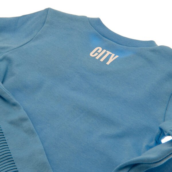 TM-02406-3-1 Official Manchester City FC 6-9 Months Sleepsuit ES