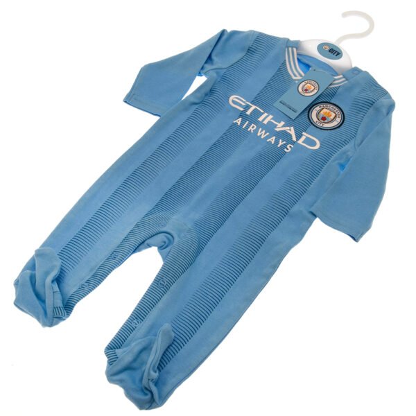 TM-02406-Manchester-City-FC-Sleepsuit-ES-3 Official Manchester City FC 0-3 Months Sleepsuit ES