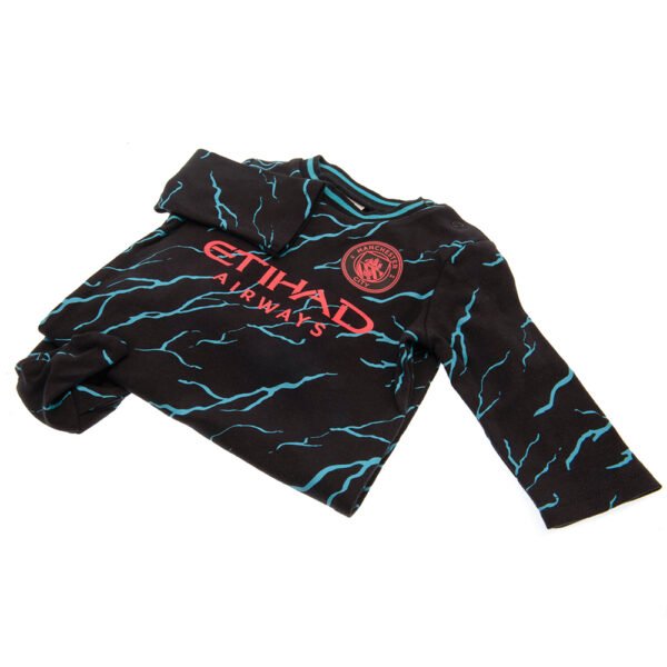 TM-02411-Manchester-City-FC-Sleepsuit-LT-1 Official Manchester City FC 0-3 Months Sleepsuit LT