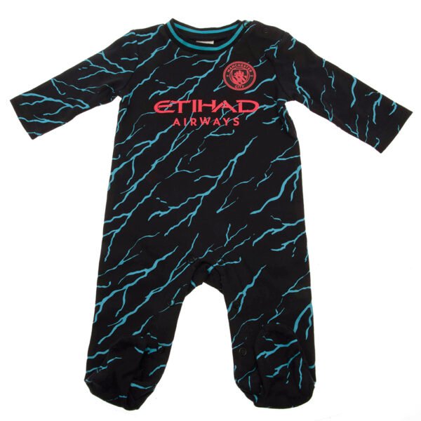 TM-02411-Manchester-City-FC-Sleepsuit-LT Official Manchester City FC 0-3 Months Sleepsuit LT