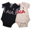 TM-02436-Tottenham-Hotspur-FC-2-Pack-Bodysuit-GD Official Tottenham Hotspur FC 9-12 Months 2 Pack Bodysuit