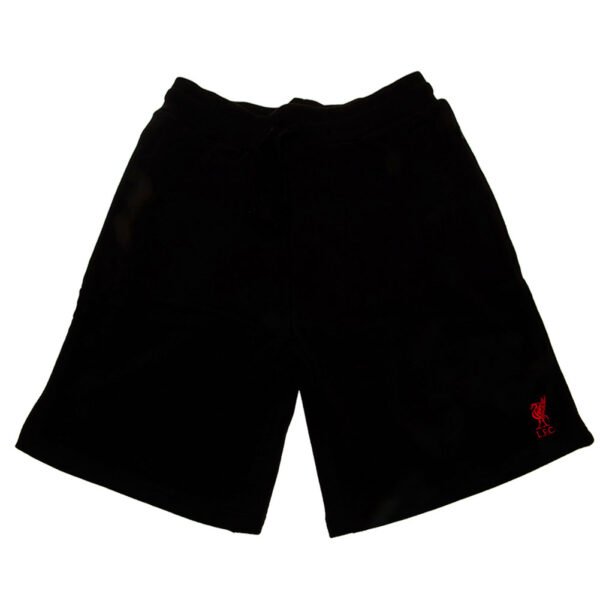 TM-02590-Liverpool-FC-Sweat-Shorts-Mens-Black-1 Official Liverpool FC Sweat Shorts Mens Black Small