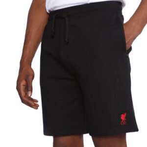 Official Liverpool FC Sweat Shorts Mens Black Small