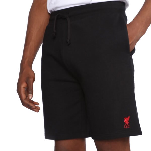 TM-02590-Liverpool-FC-Sweat-Shorts-Mens-Black Official Liverpool FC Sweat Shorts Mens Black Small