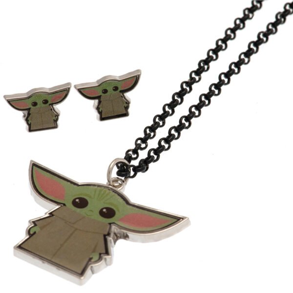 TM-02687-Star-Wars-The-Mandalorian-Fashion-Jewellery-Necklace-Earring-Set Official Star Wars: The Mandalorian Fashion Jewellery Necklace & Earring Set