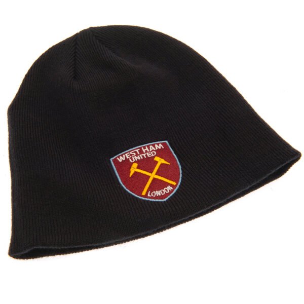 TM-02747-West-Ham-United-FC-Beanie-NV-1 Official West Ham United FC Navy Beanie