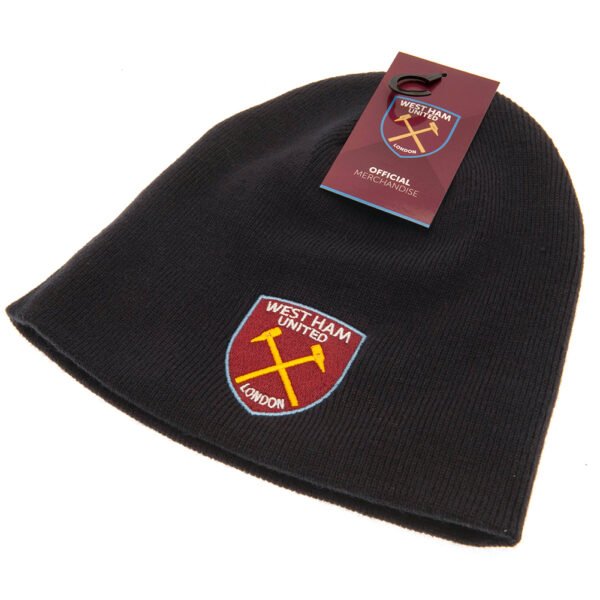 TM-02747-West-Ham-United-FC-Beanie-NV-2 Official West Ham United FC Navy Beanie