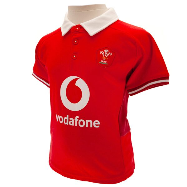 TM-02814-Wales-RU-Shirt-Short-Set-SP-1 Official Welsh Rugby Union 6-9 Months Shirt & Short Set SP