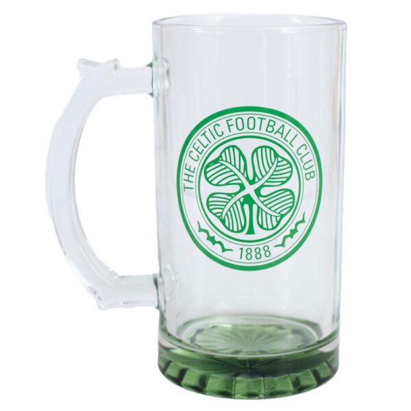 TM-02913-Celtic-FC-Stein-Glass-Tankard Official Celtic FC Stein Glass Tankard