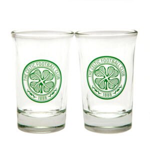 TM-02915-Celtic-FC-2pk-Shot-Glass-Set Official Celtic FC 2pk Shot Glass Set