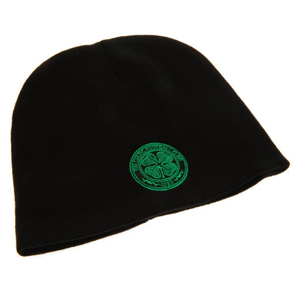 TM-02918-Celtic-FC-Beanie-BK-1 Official Celtic FC Black Beanie