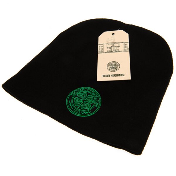 TM-02918-Celtic-FC-Beanie-BK-2 Official Celtic FC Black Beanie
