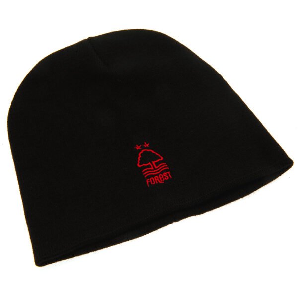 TM-02920-Nottingham-Forest-FC-Beanie-BK-1 Official Nottingham Forest FC Black Beanie