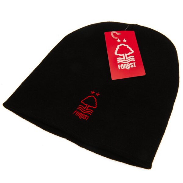 TM-02920-Nottingham-Forest-FC-Beanie-BK-2 Official Nottingham Forest FC Black Beanie