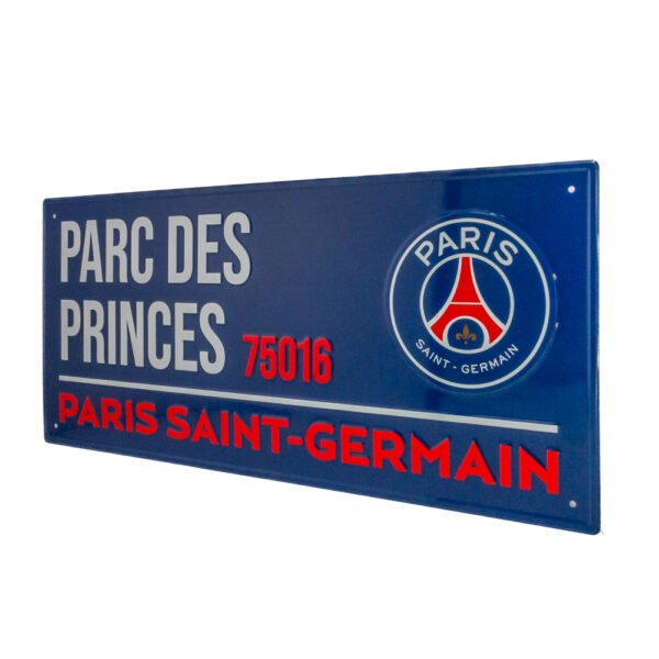 TM-02938-Paris-Saint-Germain-FC-Street-Sign-NV-2 Official Paris Saint Germain FC Colour Street Sign