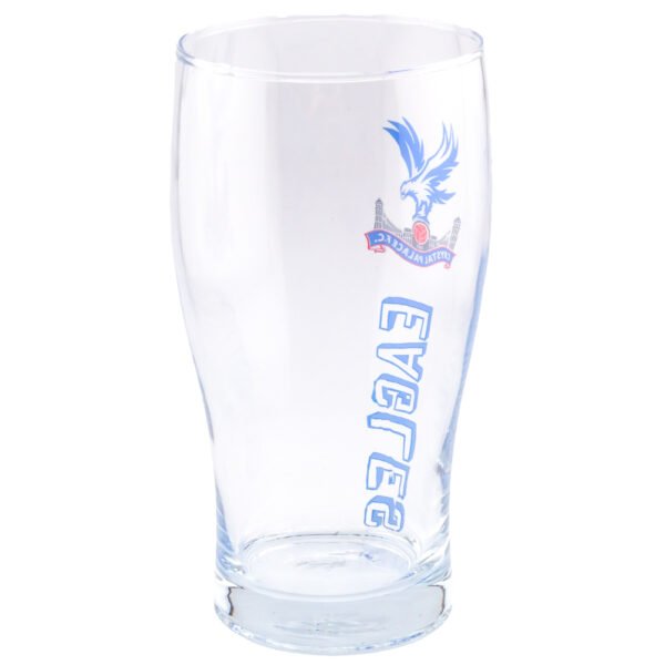 TM-02947-Crystal-Palace-FC-Tulip-Pint-Glass-1 Official Crystal Palace FC Tulip Pint Glass