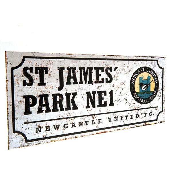 TM-02952-Newcastle-United-FC-Street-Sign-Retro-1 Official Newcastle United FC Retro Street Sign