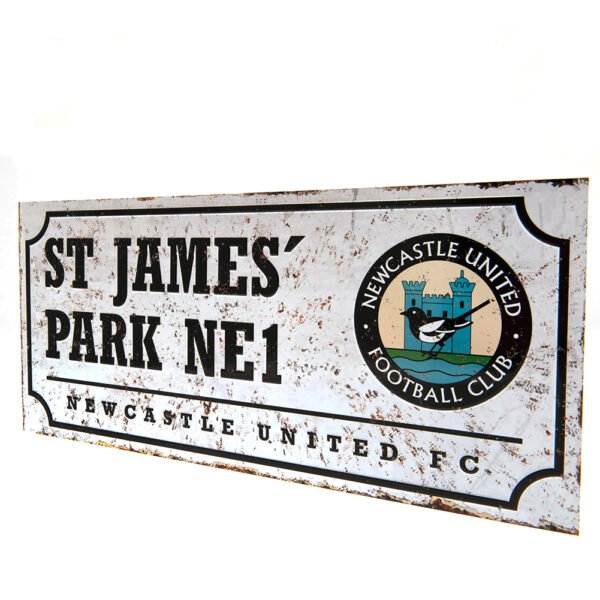 TM-02952-Newcastle-United-FC-Street-Sign-Retro-2 Official Newcastle United FC Retro Street Sign