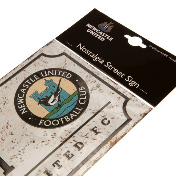 TM-02952-Newcastle-United-FC-Street-Sign-Retro-3 Official Newcastle United FC Retro Street Sign