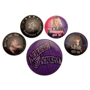 TM-02954-Wednesday-Button-Badge-Set Official Wednesday Button Badge Set