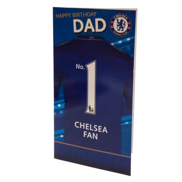 TM-02980-Chelsea-FC-Birthday-Card-Dad-1 Official Chelsea FC No. 1 Dad Birthday Card
