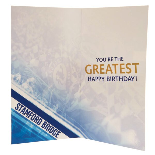 TM-02980-Chelsea-FC-Birthday-Card-Dad-2 Official Chelsea FC No. 1 Dad Birthday Card
