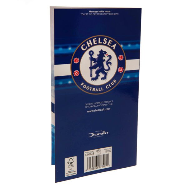 TM-02980-Chelsea-FC-Birthday-Card-Dad-3 Official Chelsea FC No. 1 Dad Birthday Card