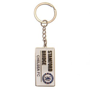 TM-03179-Chelsea-FC-Embossed-Street-Sign-Keyring Official Chelsea FC Embossed Street Sign Keyring