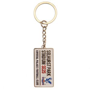 TM-03217-Crystal-Palace-FC-Embossed-Street-Sign-Keyring Official Crystal Palace FC Embossed Street Sign Keyring