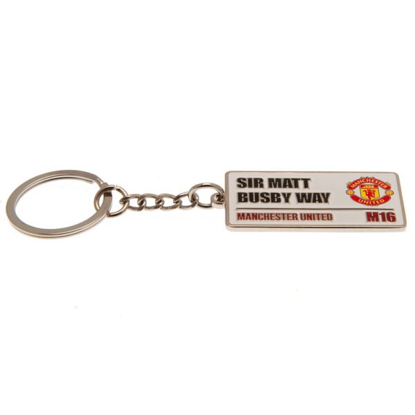 TM-03218-Manchester-United-FC-Embossed-Street-Sign-Keyring-1 Official Manchester United FC Embossed Street Sign Keyring