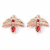 Official Harry Potter Rose Gold Plated Fawkes Stud Earrings