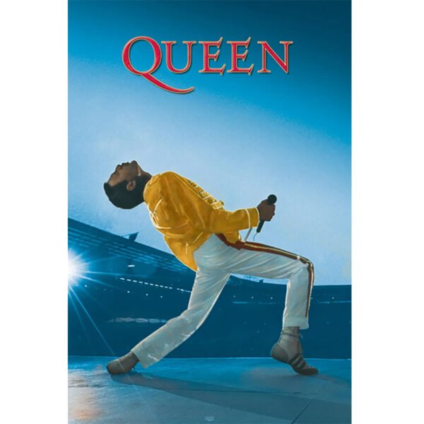 TM-03262-Queen-Poster-Wembley-45 Official Queen Poster Wembley 45