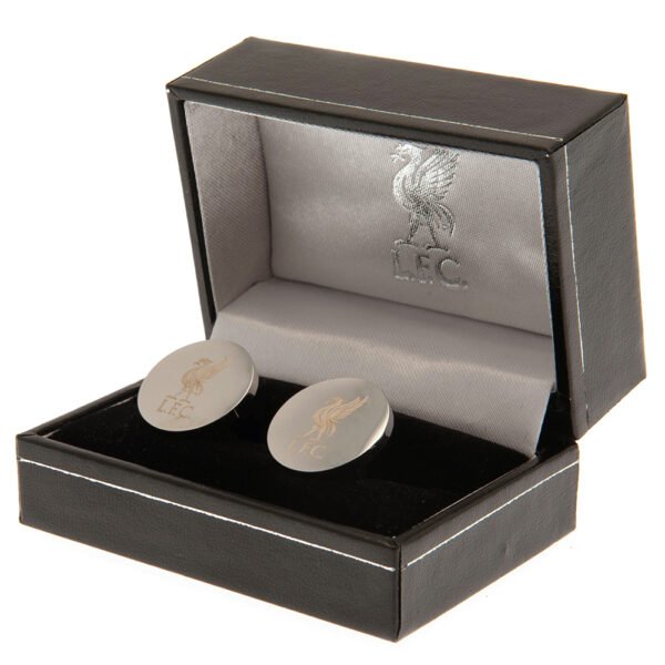 TM-03460-Liverpool-FC-Stainless-Steel-Round-Cufflinks-1 Official Liverpool FC Stainless Steel Round Cufflinks