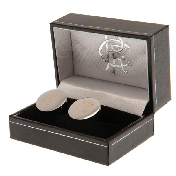 TM-03462-Rangers-FC-Stainless-Steel-Round-Cufflinks-1 Official Rangers FC Stainless Steel Round Cufflinks