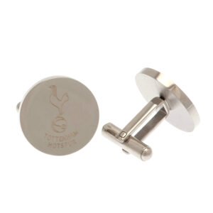TM-03463-Tottenham-Hotspur-FC-Stainless-Steel-Round-Cufflinks Official Tottenham Hotspur FC Stainless Steel Round Cufflinks