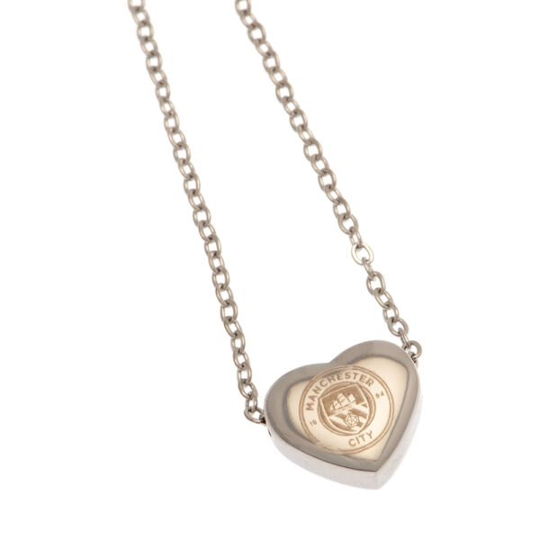 TM-03468-Manchester-City-FC-Stainless-Steel-Heart-Necklace Official Manchester City FC Stainless Steel Heart Necklace