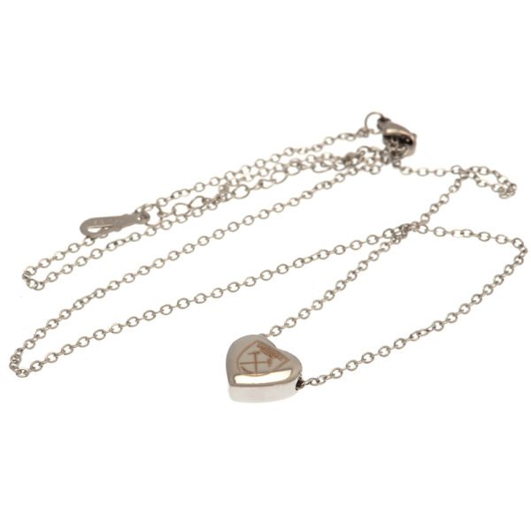 TM-03471-West-Ham-United-FC-Stainless-Steel-Heart-Necklace-1 Official West Ham United FC Stainless Steel Heart Necklace