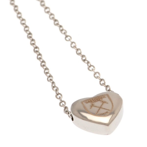TM-03471-West-Ham-United-FC-Stainless-Steel-Heart-Necklace Official West Ham United FC Stainless Steel Heart Necklace
