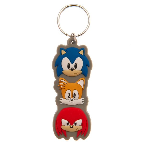 Official Sonic The Hedgehog Group PVC Keyring