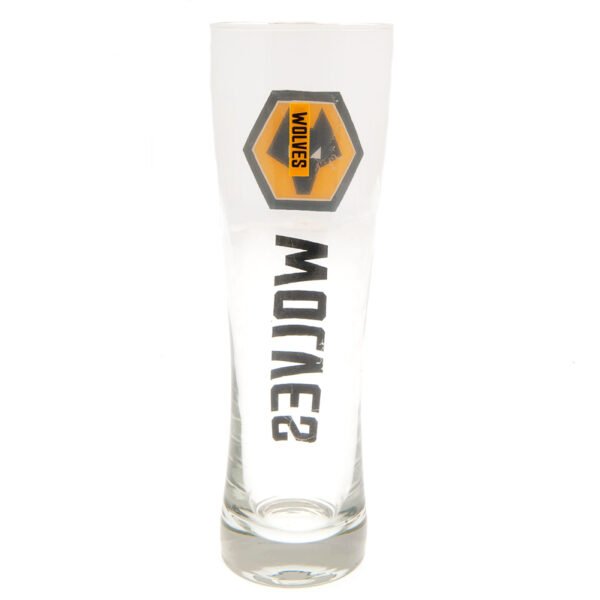 TM-03564-Wolverhampton-Wanderers-FC-Tall-Beer-Glass-1 Official Wolverhampton Wanderers FC Tall Beer Glass