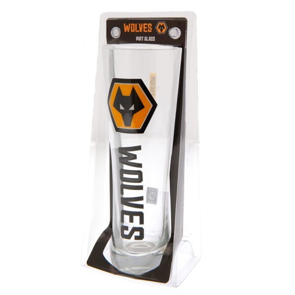 TM-03564-Wolverhampton-Wanderers-FC-Tall-Beer-Glass-2 Official Wolverhampton Wanderers FC Tall Beer Glass