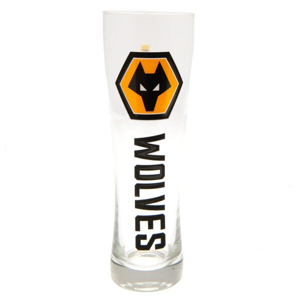TM-03564-Wolverhampton-Wanderers-FC-Tall-Beer-Glass Official Wolverhampton Wanderers FC Tall Beer Glass