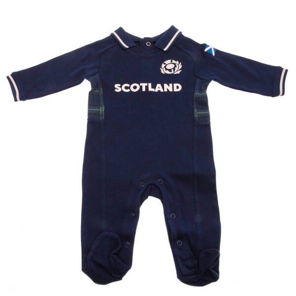 TM-03572-Scotland-RU-Sleepsuit-GT-5 Official Scottish Rugby 0-3 Months Sleepsuit GT
