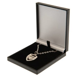 TM-03582-Arsenal-FC-Silver-Plated-Boxed-Pendant-CR Official Arsenal FC Silver Plated Boxed Pendant