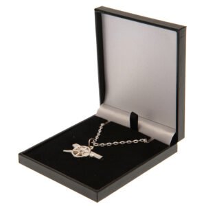 TM-03600-Arsenal-FC-Silver-Plated-Boxed-Pendant-GN Official Arsenal FC Silver Plated Boxed Pendant GN
